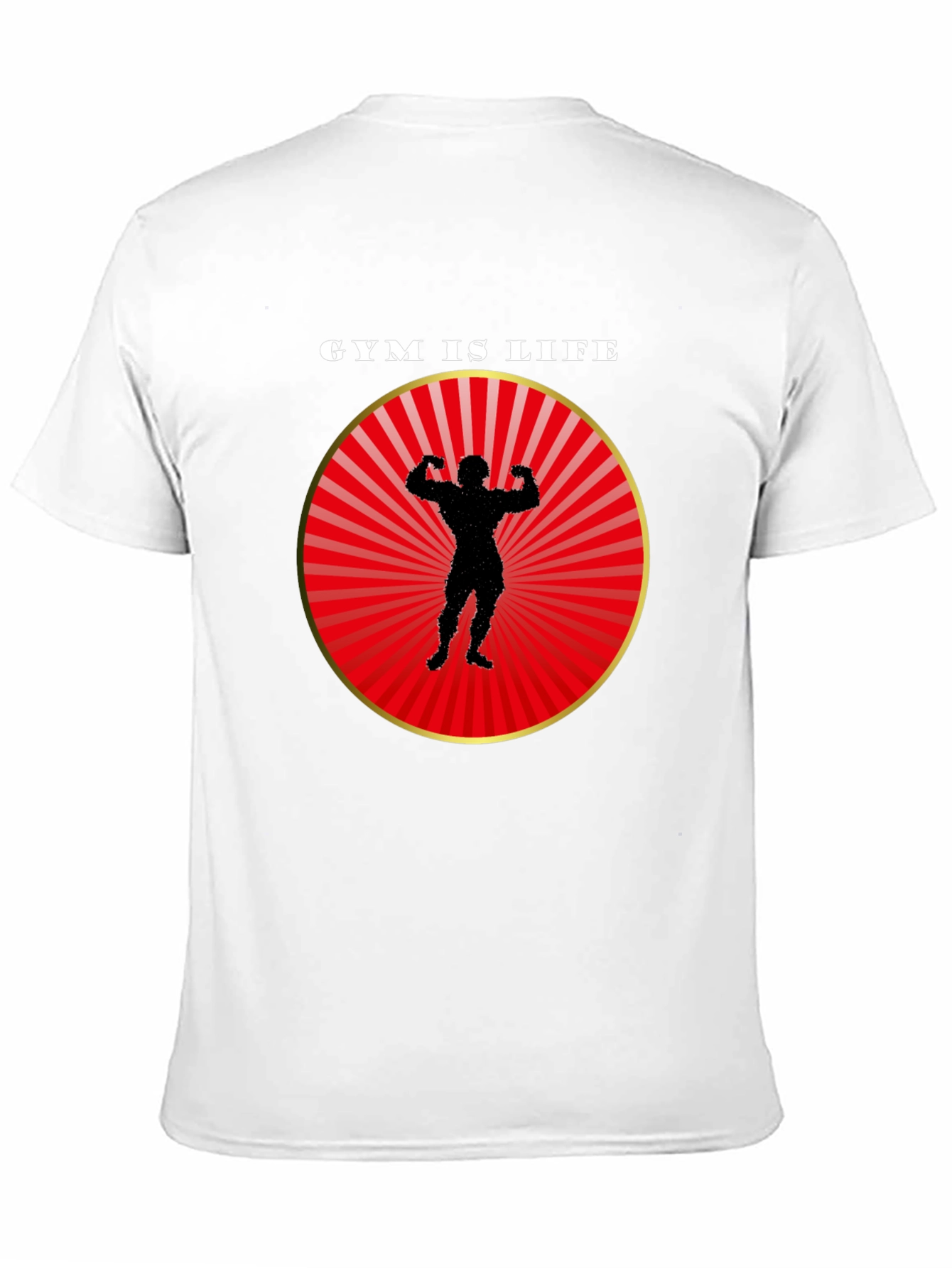 Gym is Life Black T-Shirt for Fitness Lovers