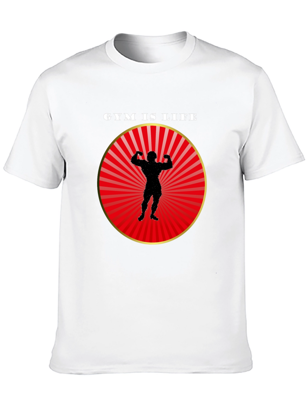 Gym is Life Black T-Shirt for Fitness Lovers