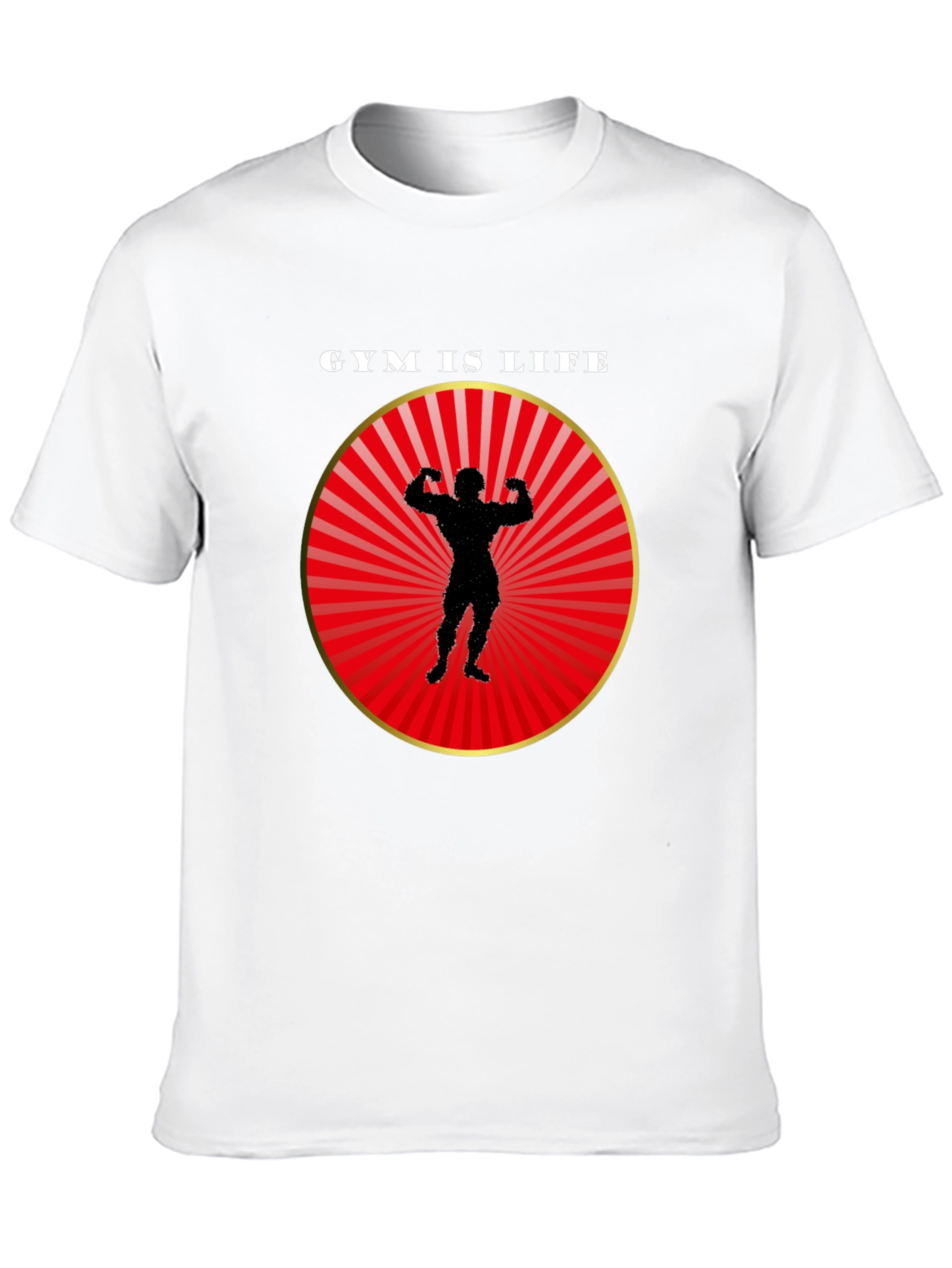 Gym is Life Black T-Shirt for Fitness Lovers