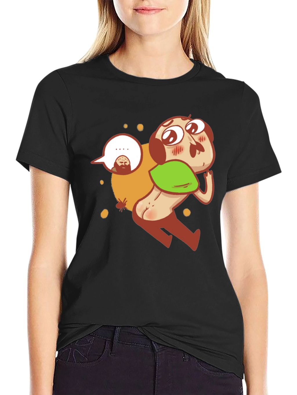 Funny Cartoon Character Graphic T-Shirt
