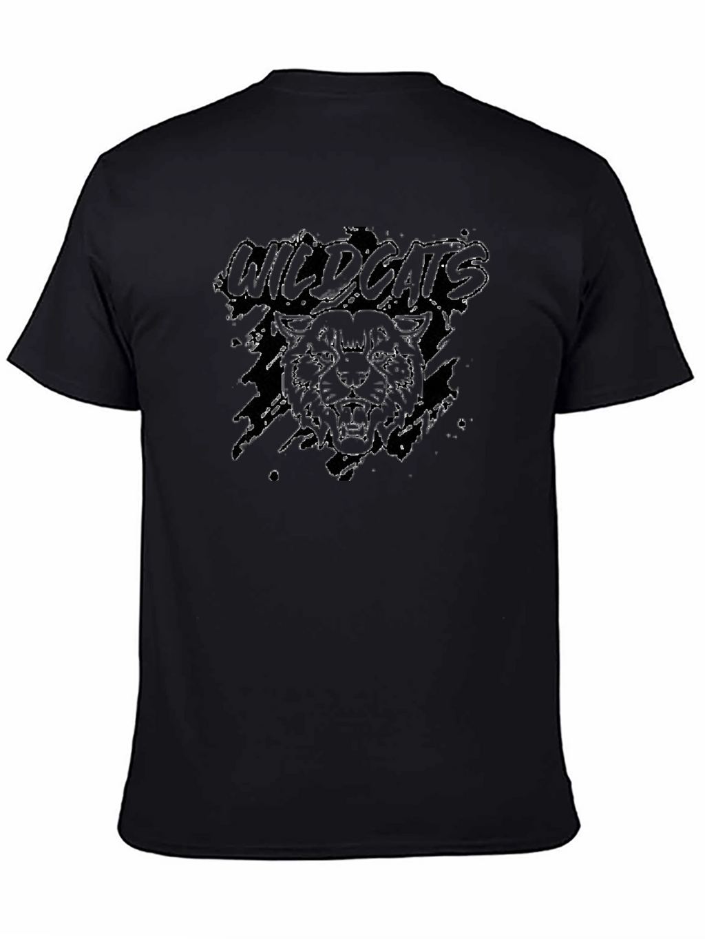 Wildcats Graphic Print Crew Neck T-Shirt