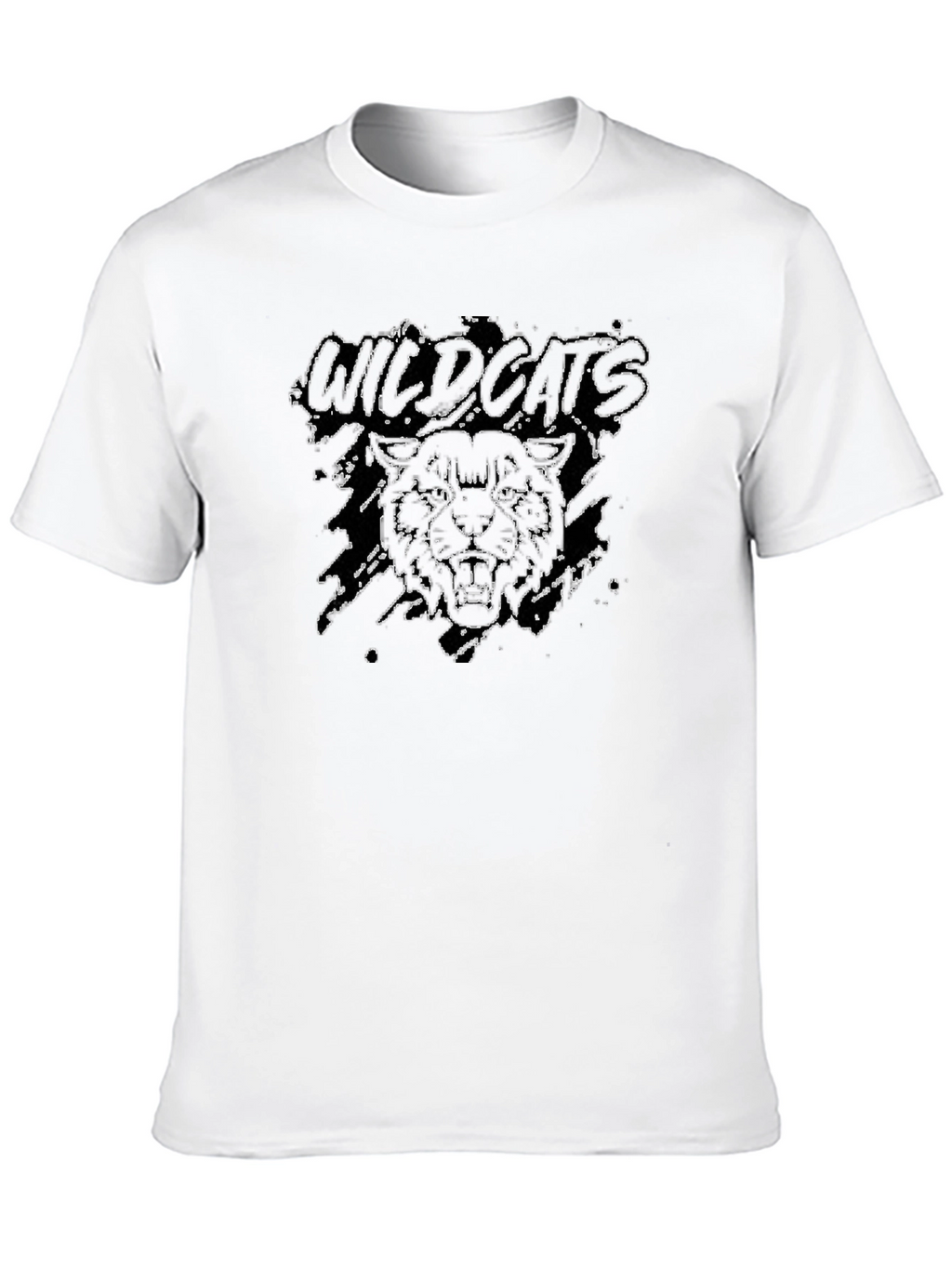 Wildcats Graphic Print Crew Neck T-Shirt