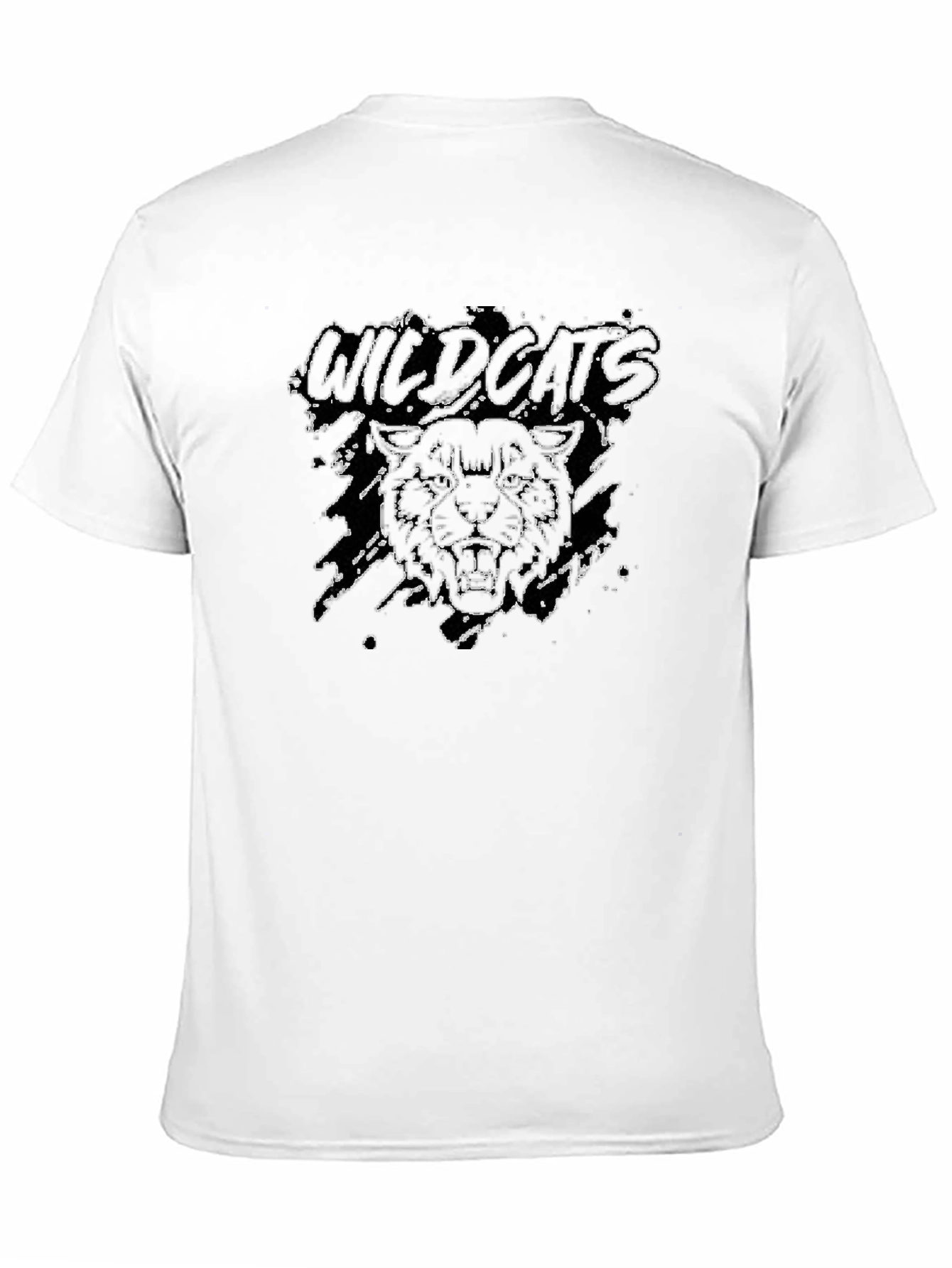 Wildcats Graphic Print Crew Neck T-Shirt
