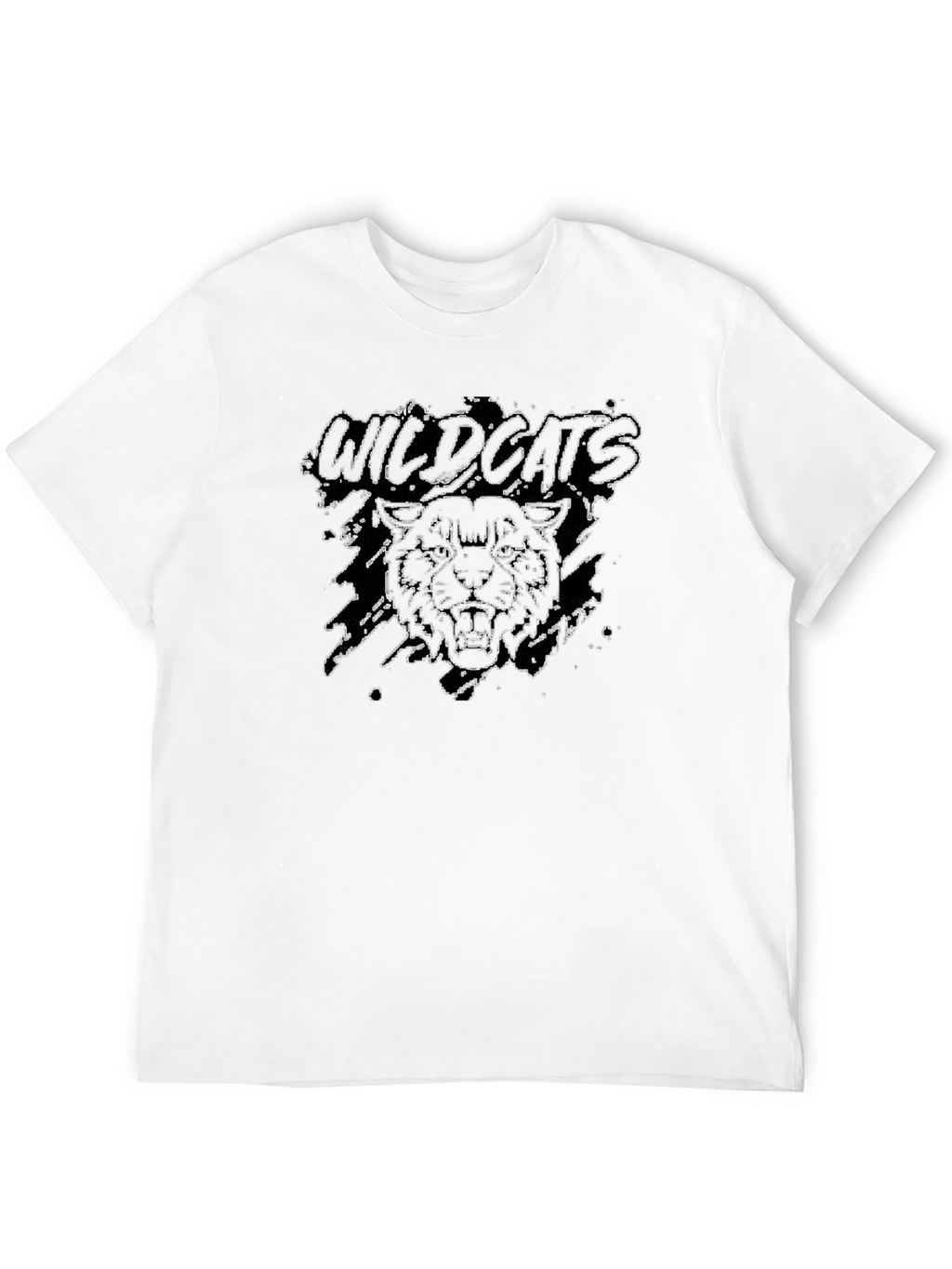 Wildcats Graphic Print Crew Neck T-Shirt