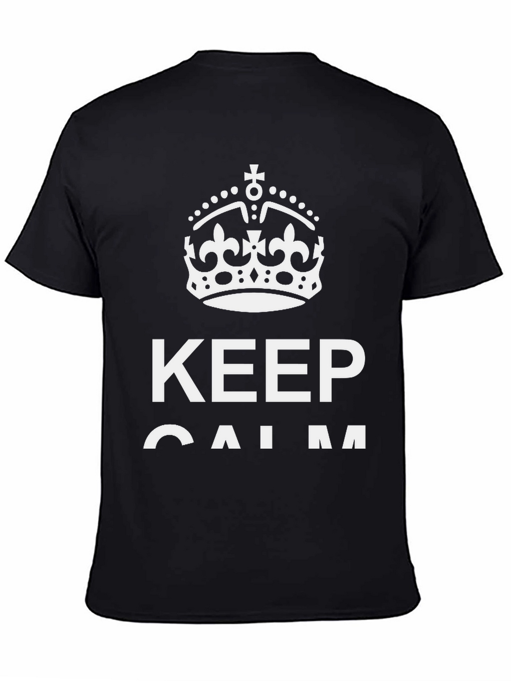 Keep Calm Graphic Tee - Black