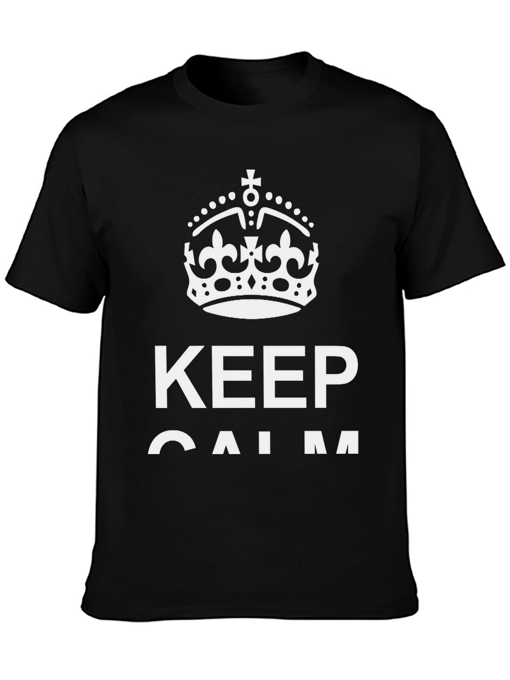 Keep Calm Graphic Tee - Black