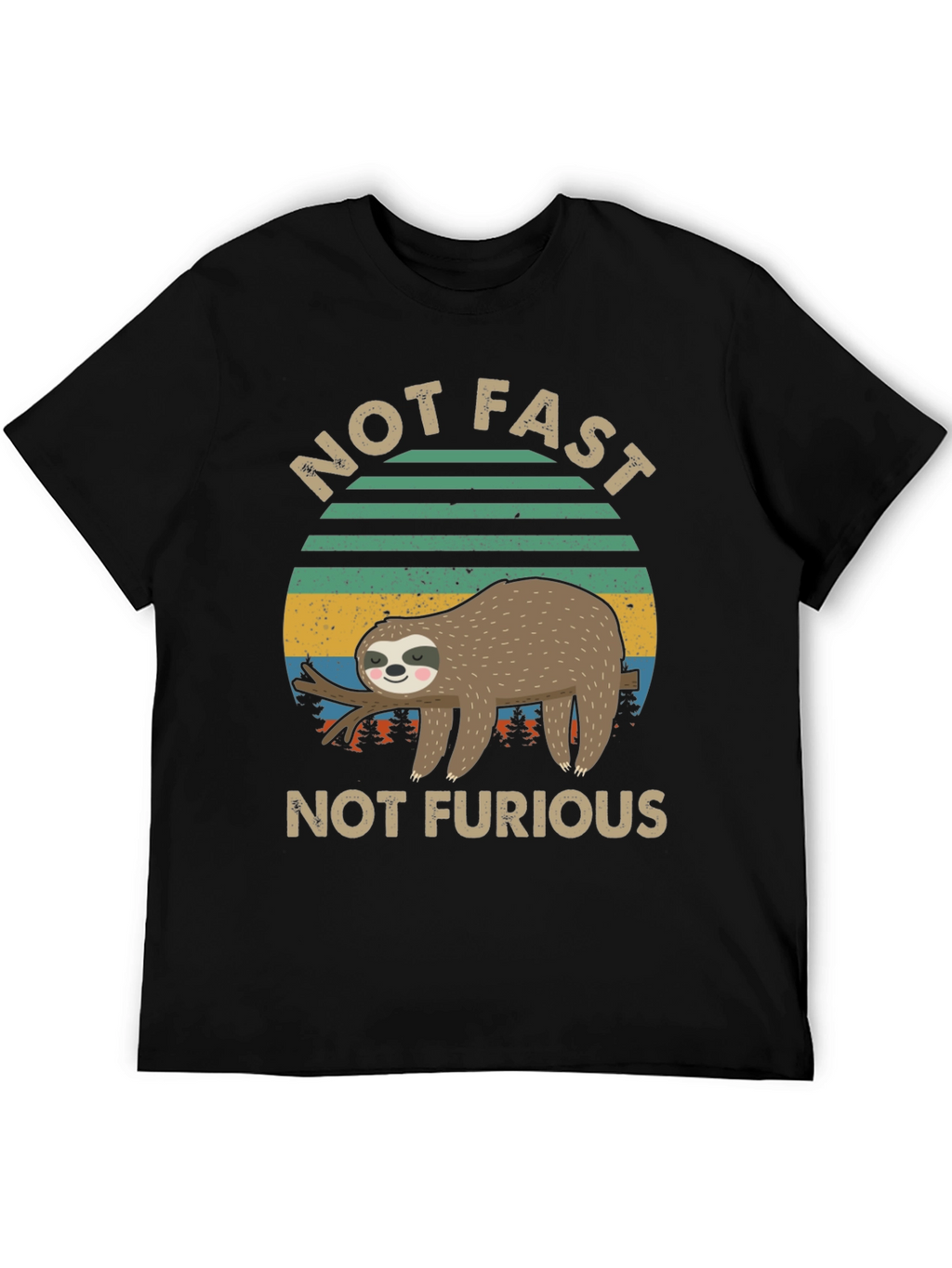 Not Fast Not Furious Sloth Graphic Tee