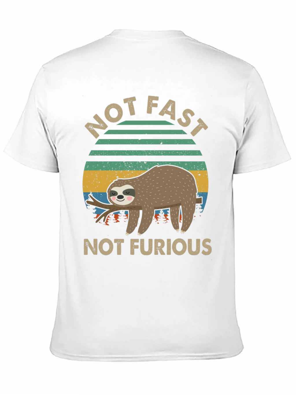 Not Fast Not Furious Sloth Graphic Tee