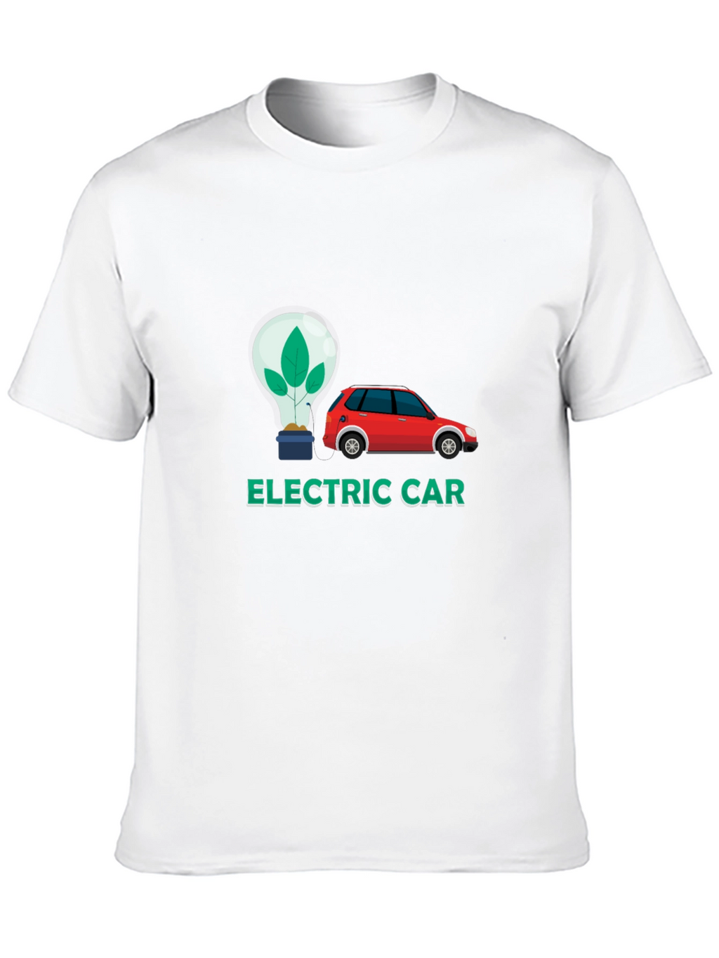 Electric Car Graphic Tee - Eco-Friendly Fashion