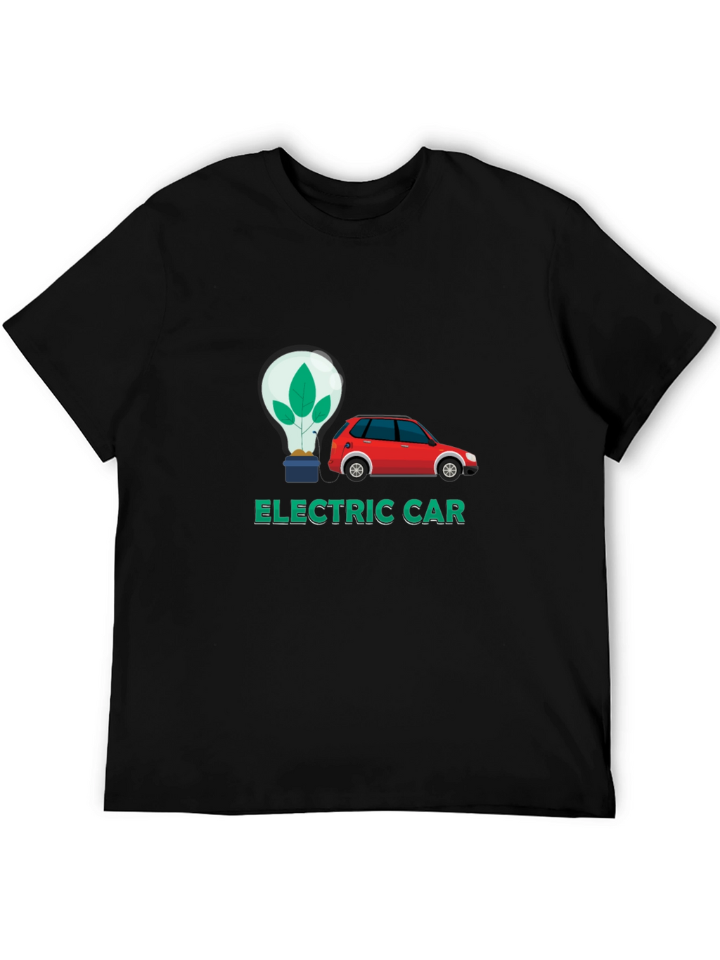 Electric Car Graphic Tee - Eco-Friendly Fashion