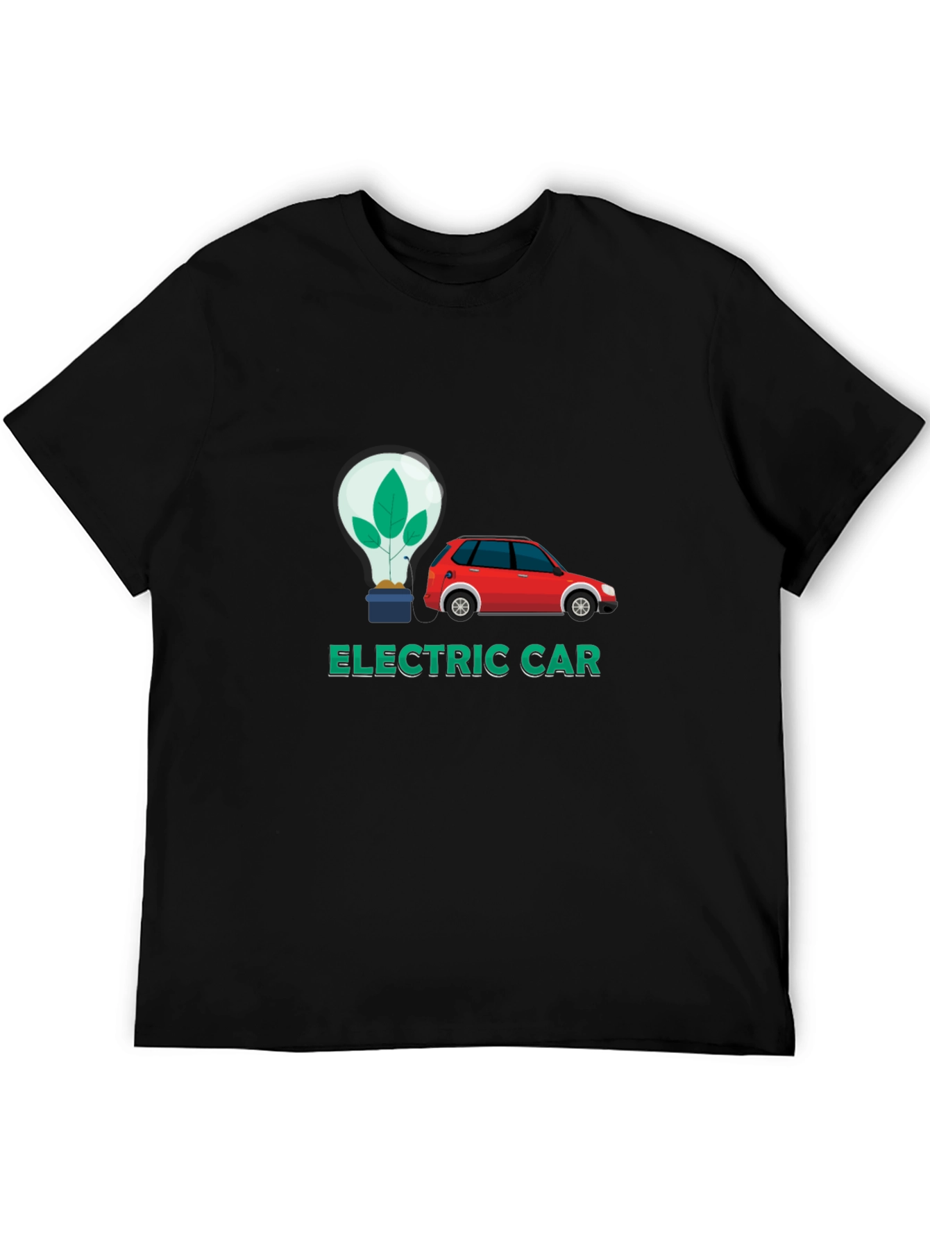 Electric Car Graphic Tee - Eco-Friendly Fashion