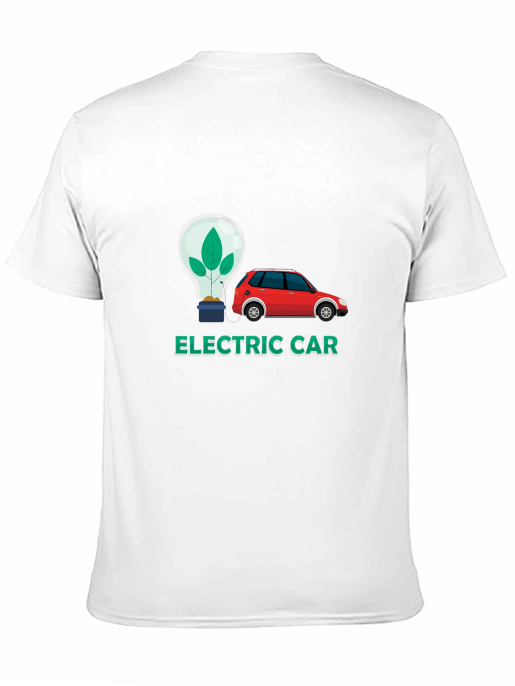 Electric Car Graphic Tee - Eco-Friendly Fashion