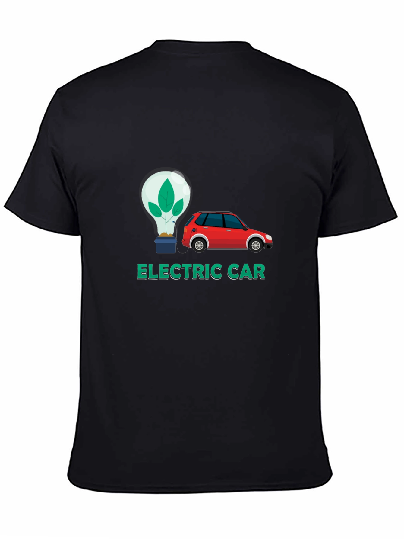 Electric Car Graphic Tee - Eco-Friendly Fashion