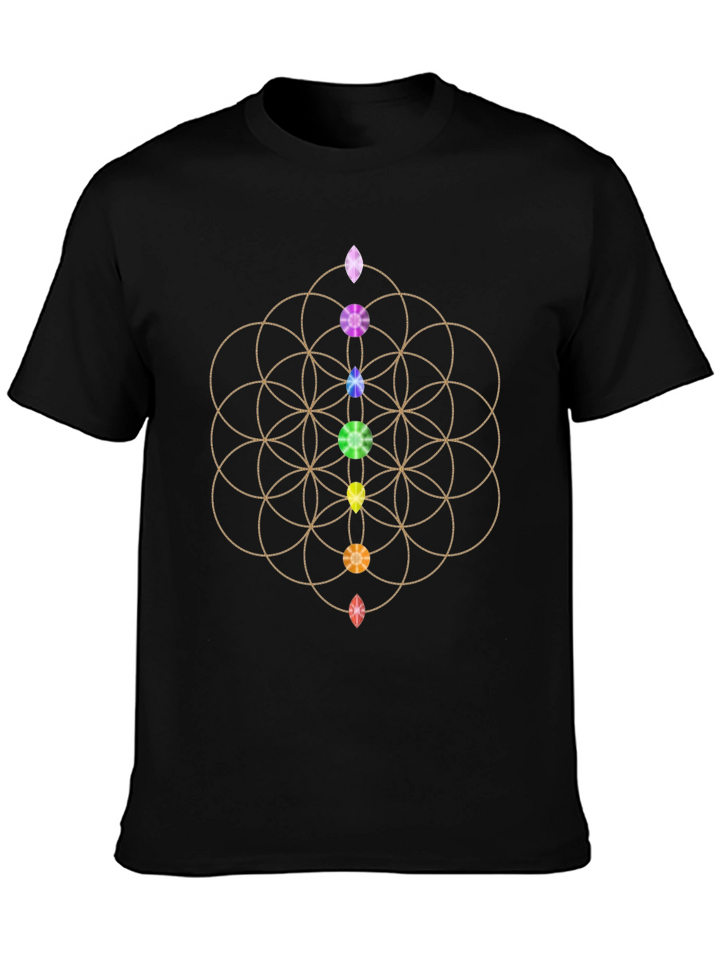 Chakra Flower of Life Graphic Tee