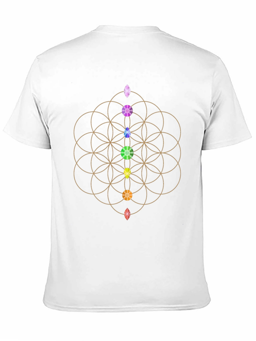 Chakra Flower of Life Graphic Tee