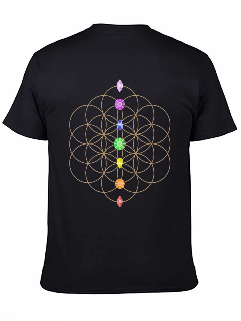 Chakra Flower of Life Graphic Tee