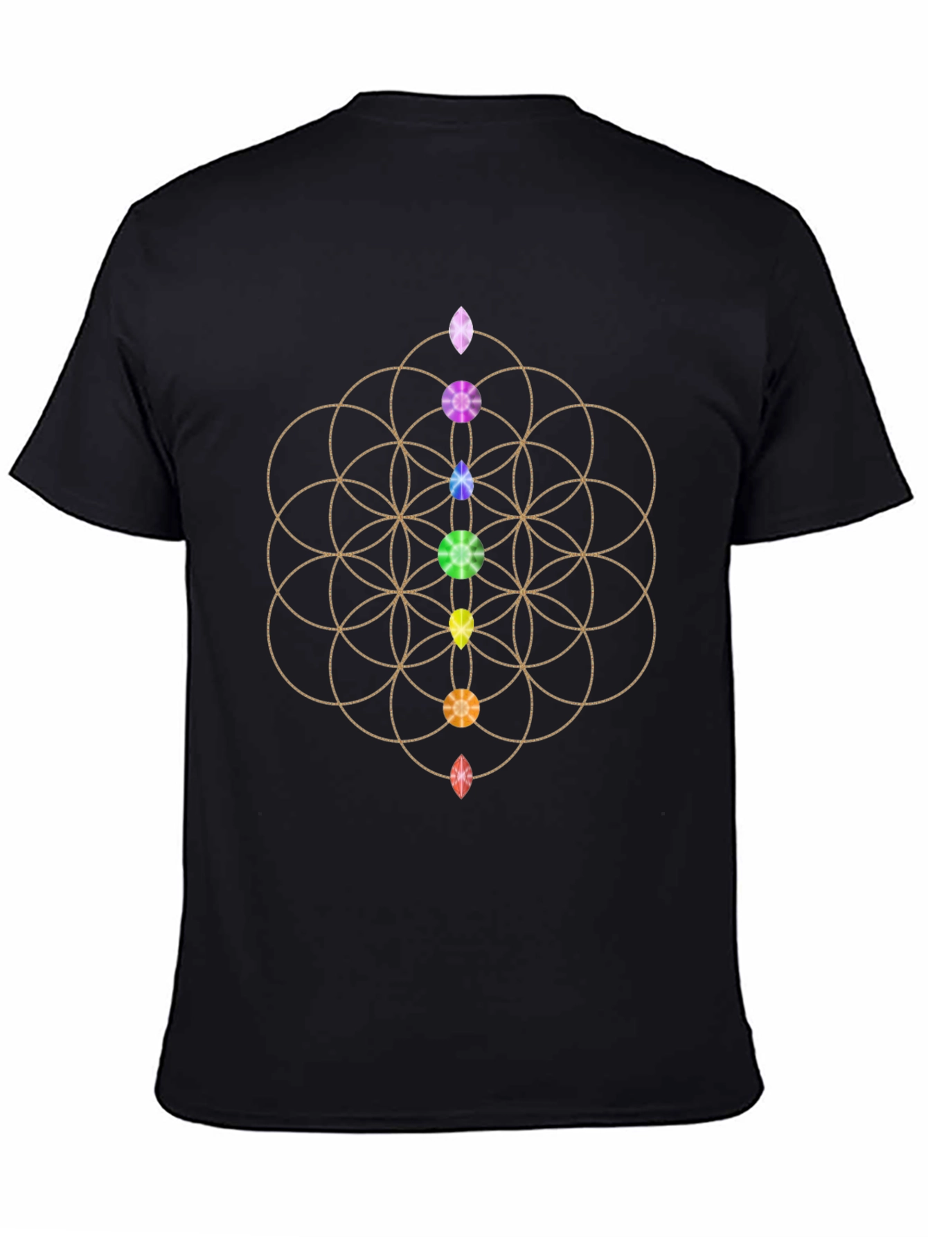 Chakra Flower of Life Graphic Tee