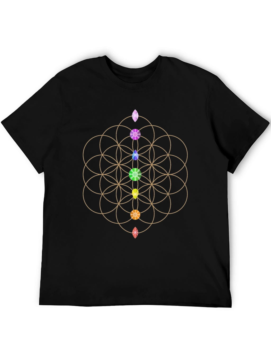 Chakra Flower of Life Graphic Tee