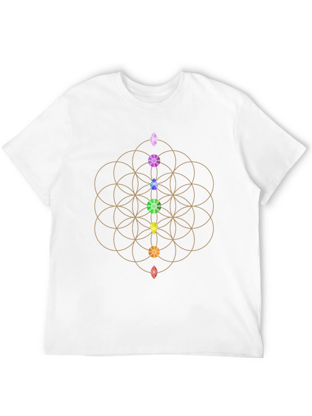 Chakra Flower of Life Graphic Tee