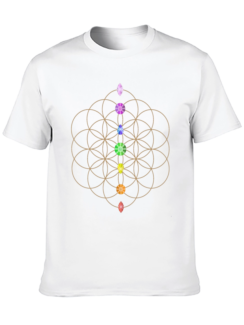 Chakra Flower of Life Graphic Tee