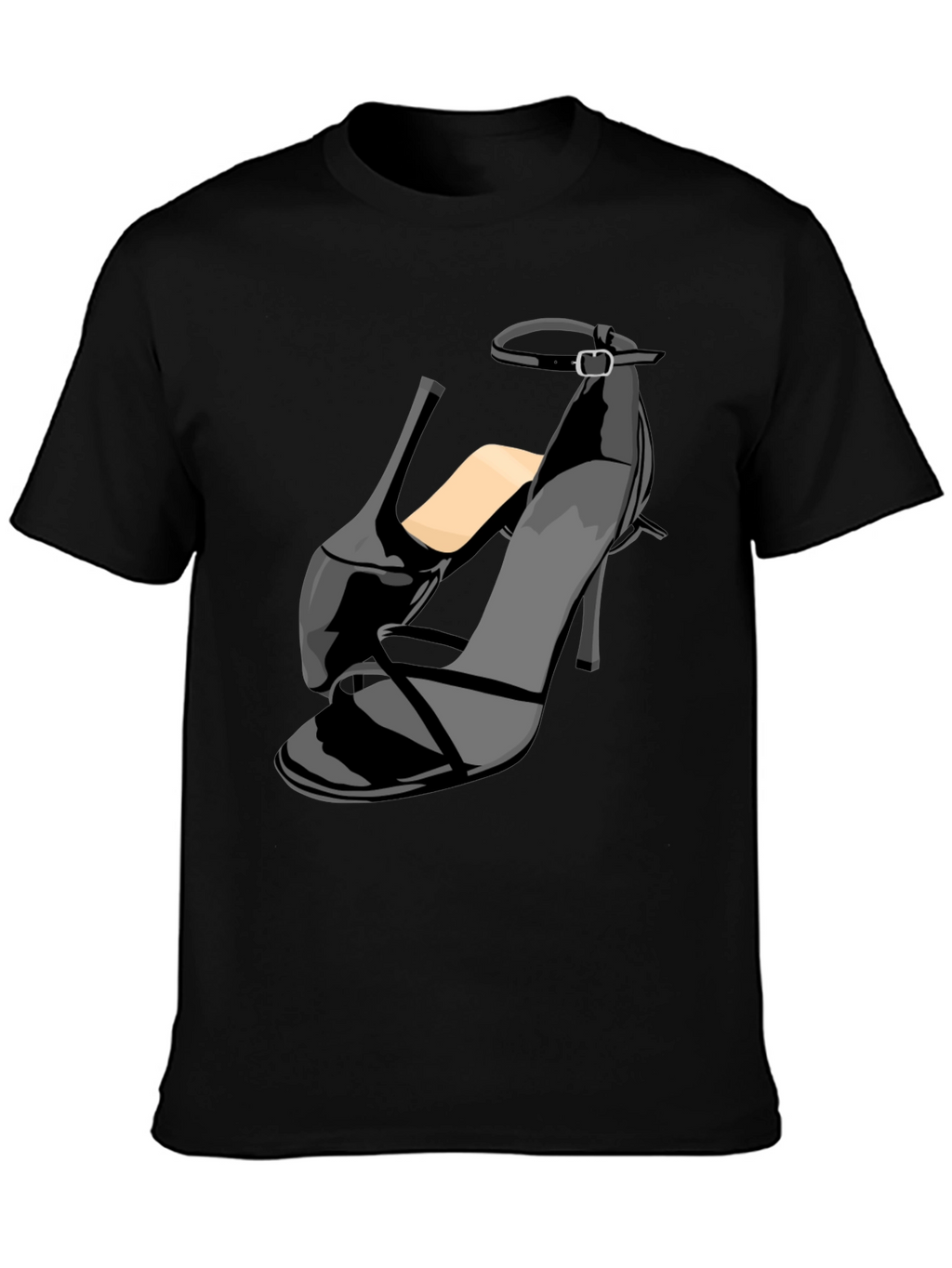 Black Stiletto Heel Graphic T-Shirt