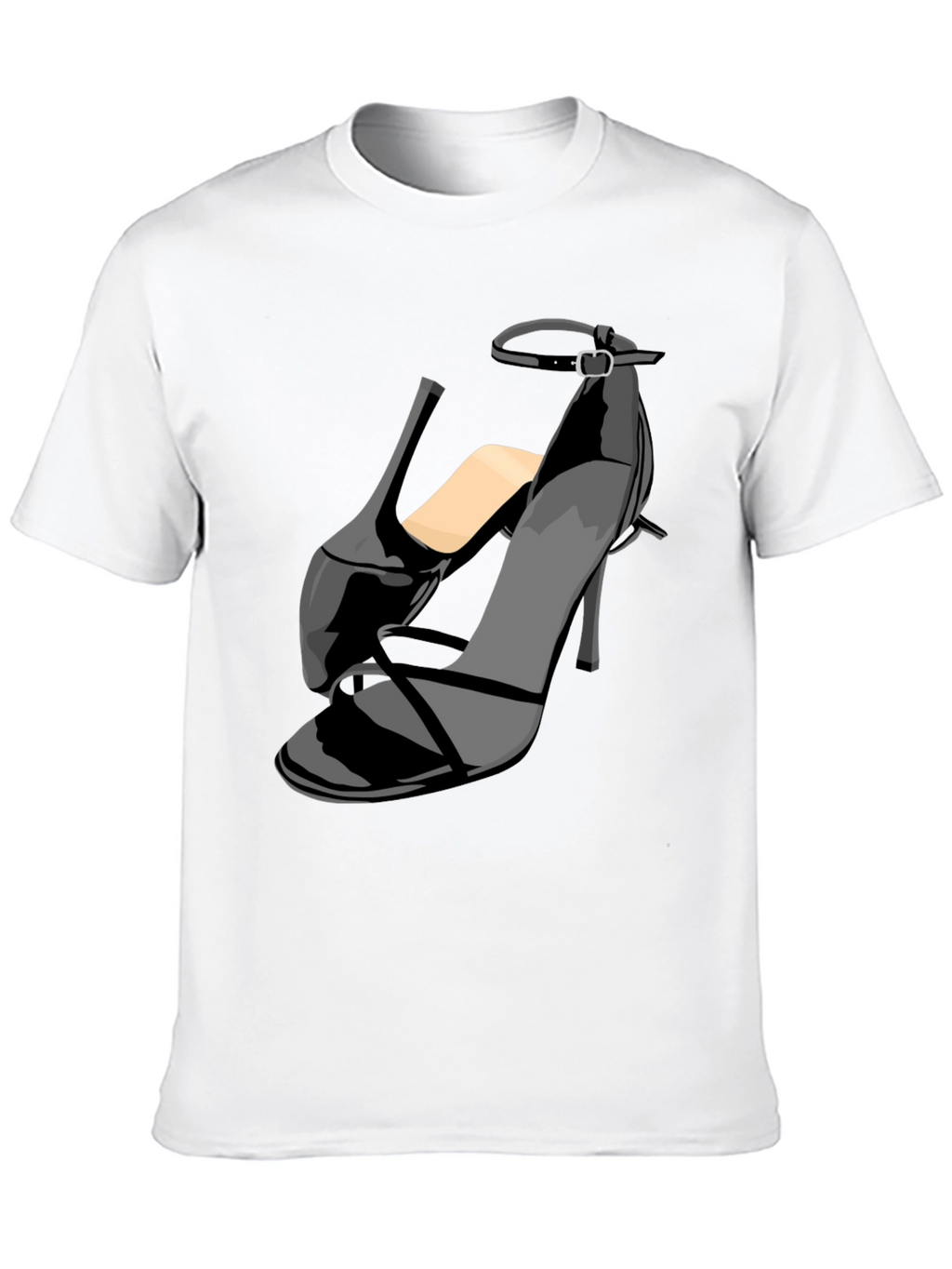 Black Stiletto Heel Graphic T-Shirt