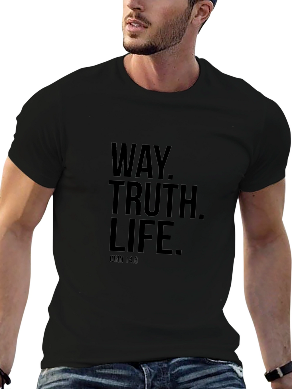 Way Truth Life T-Shirt - John 14:6 Religious Tee