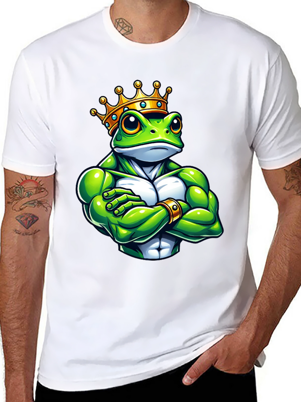 Frog King Graphic Tee - Black T-Shirt