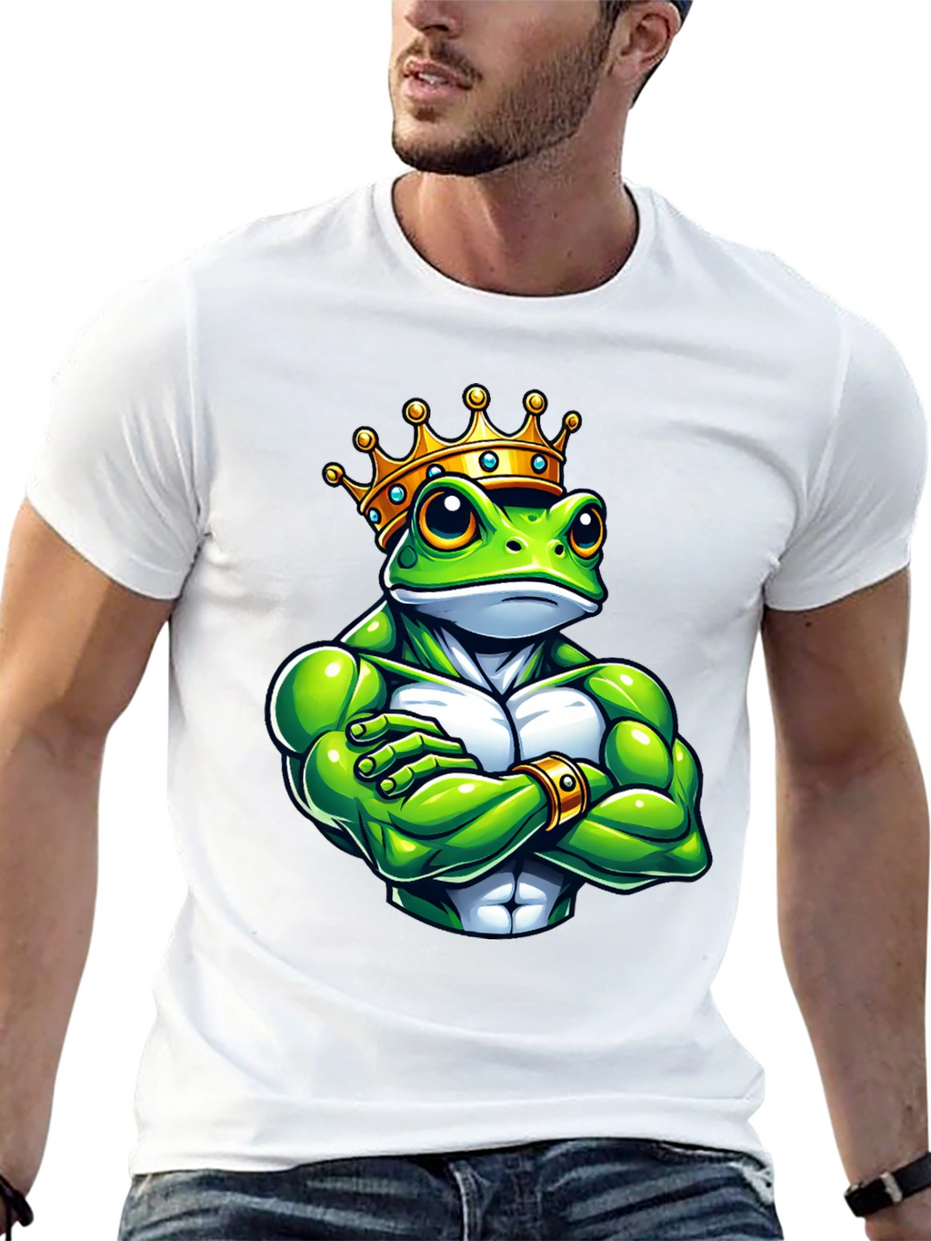 Frog King Graphic Tee - Black T-Shirt