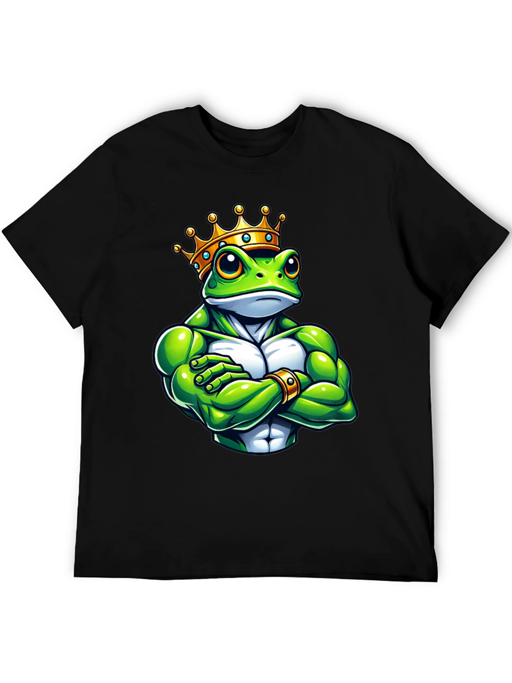 Frog King Graphic Tee - Black T-Shirt