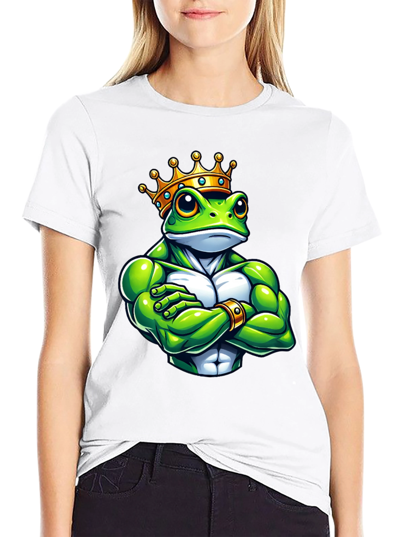 Frog King Graphic Tee - Black T-Shirt