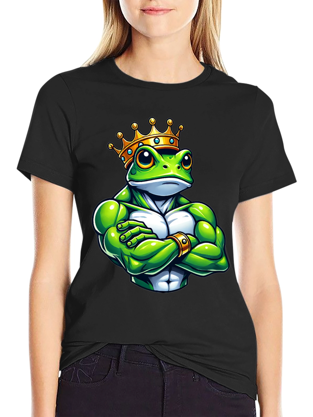 Frog King Graphic Tee - Black T-Shirt