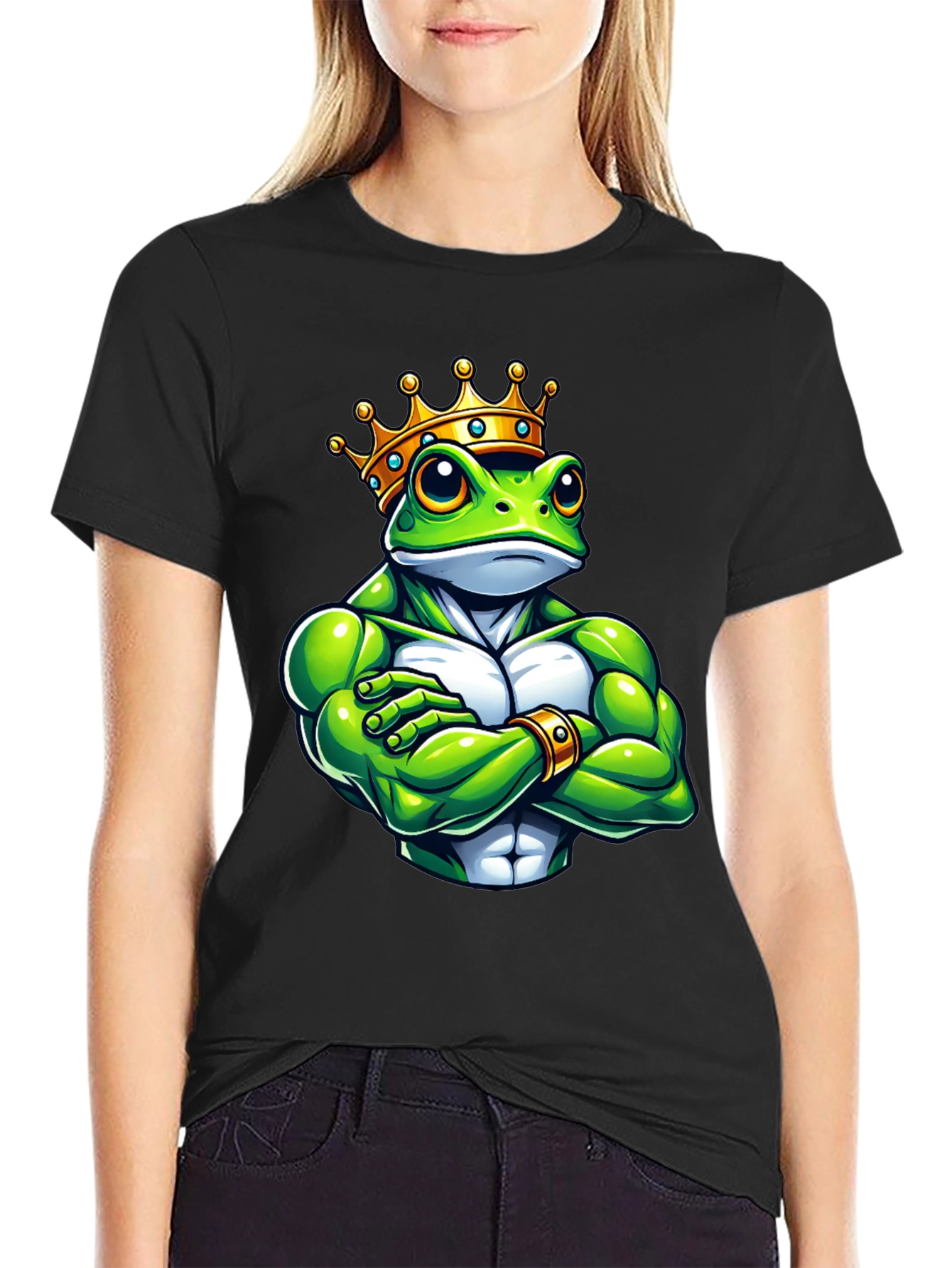 Frog King Graphic Tee - Black T-Shirt