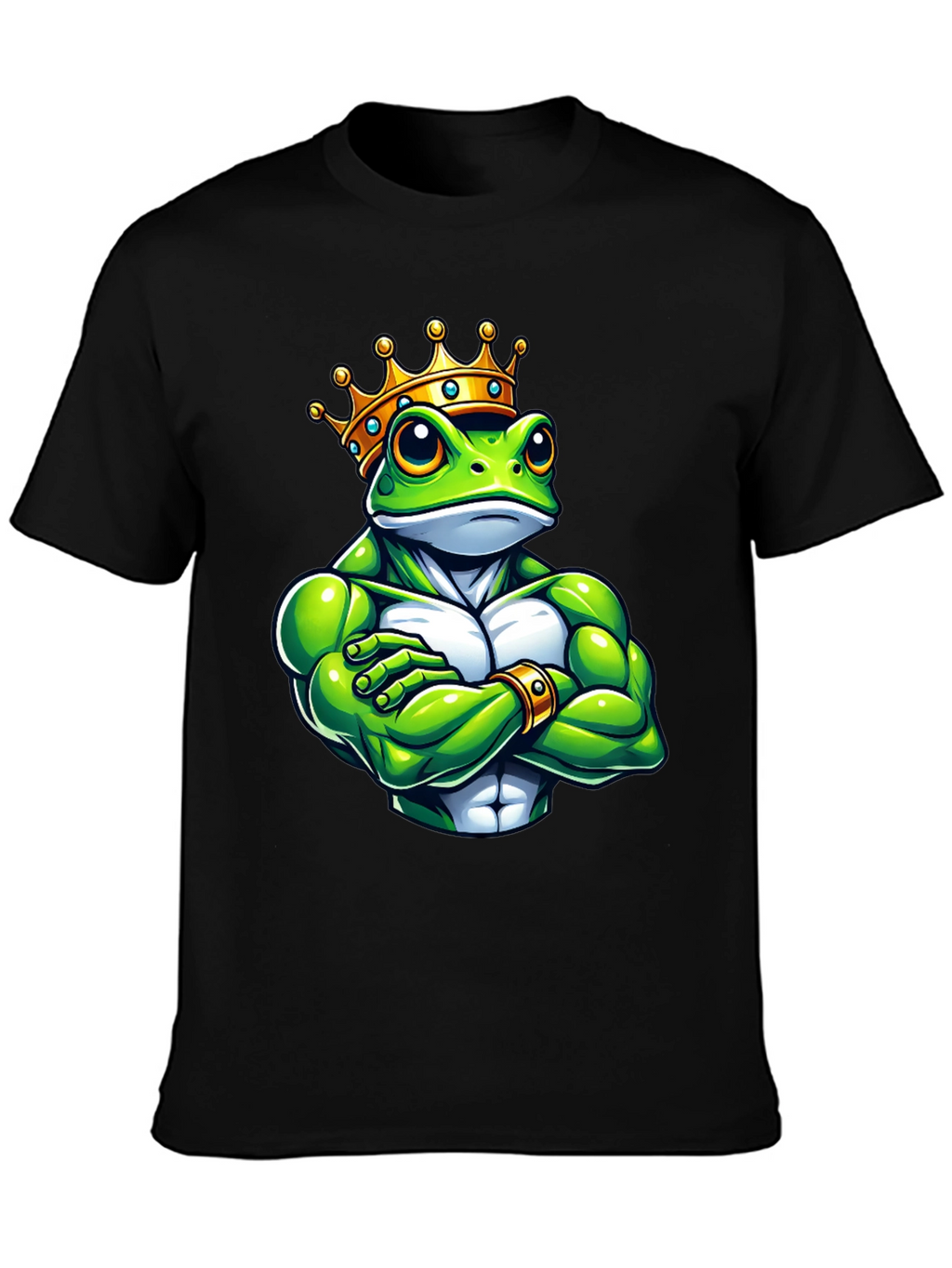 Frog King Graphic Tee - Black T-Shirt
