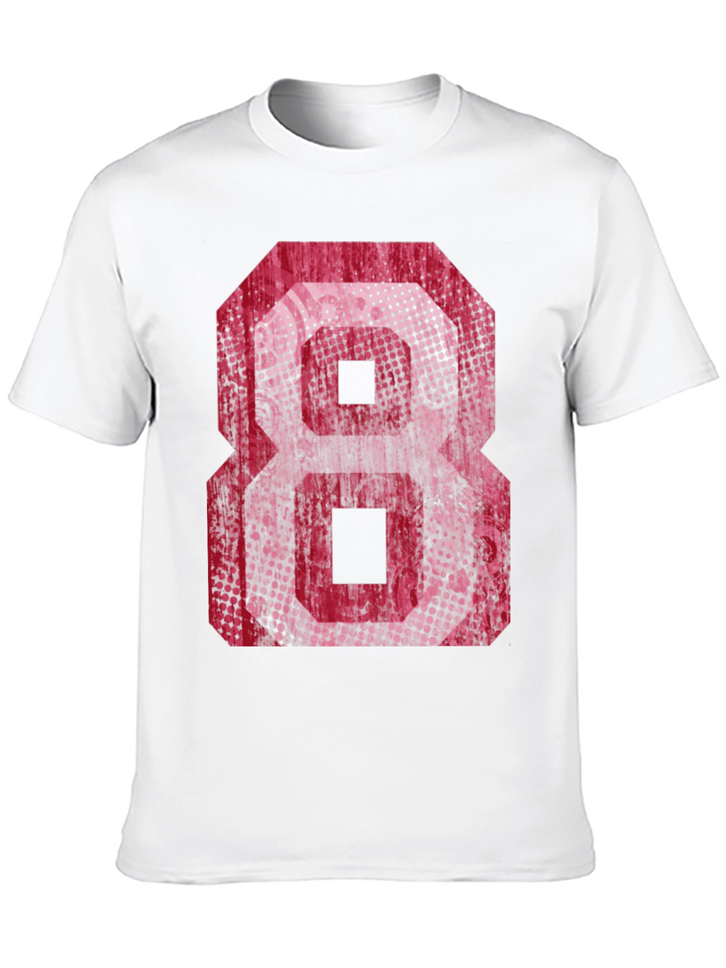 Graphic Tee - Red Number 8 Design