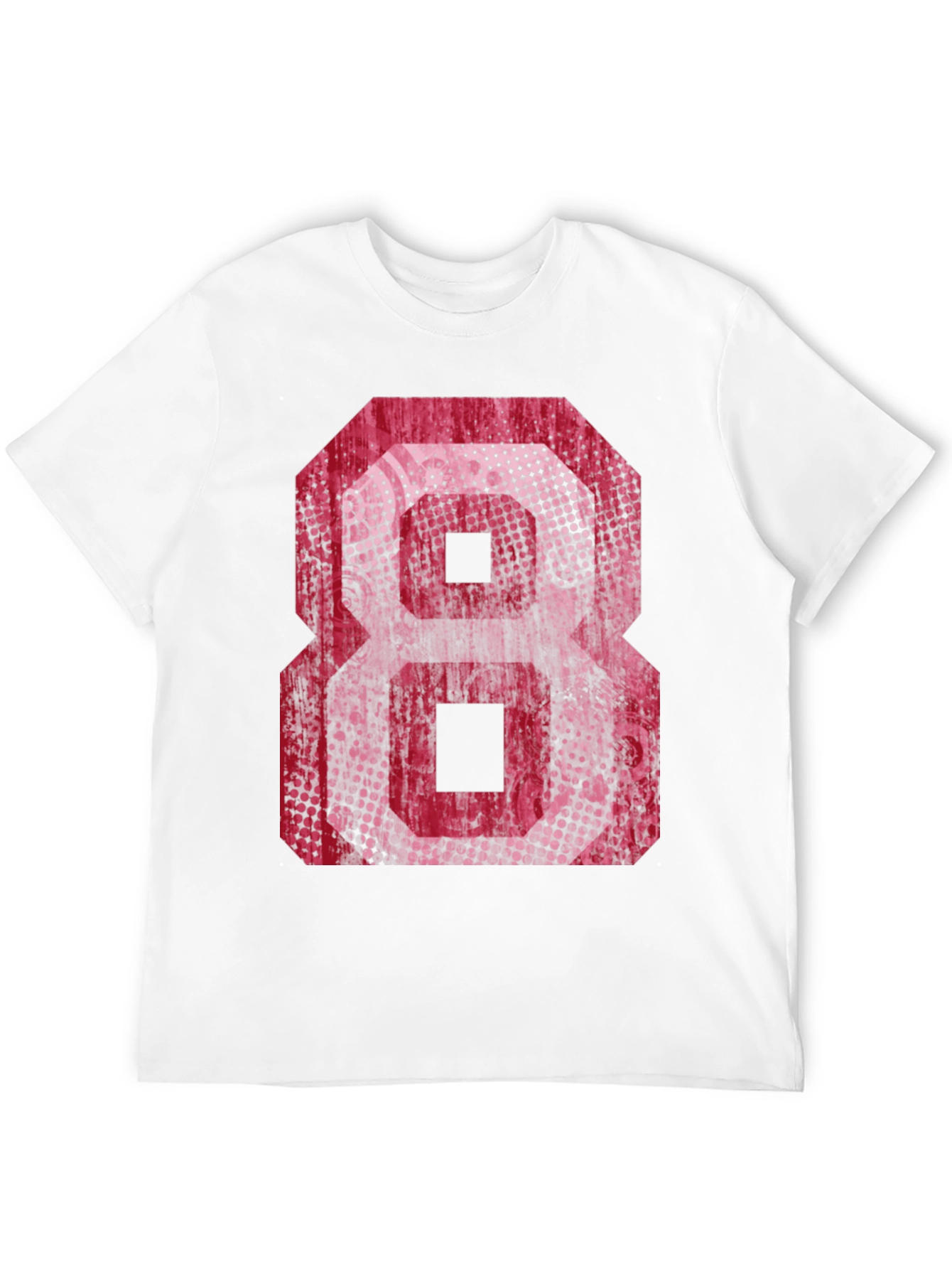 Graphic Tee - Red Number 8 Design