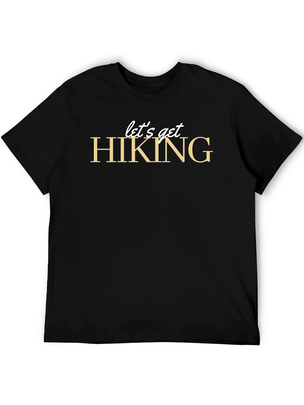 Lets Get Hiking Graphic Tee - Black