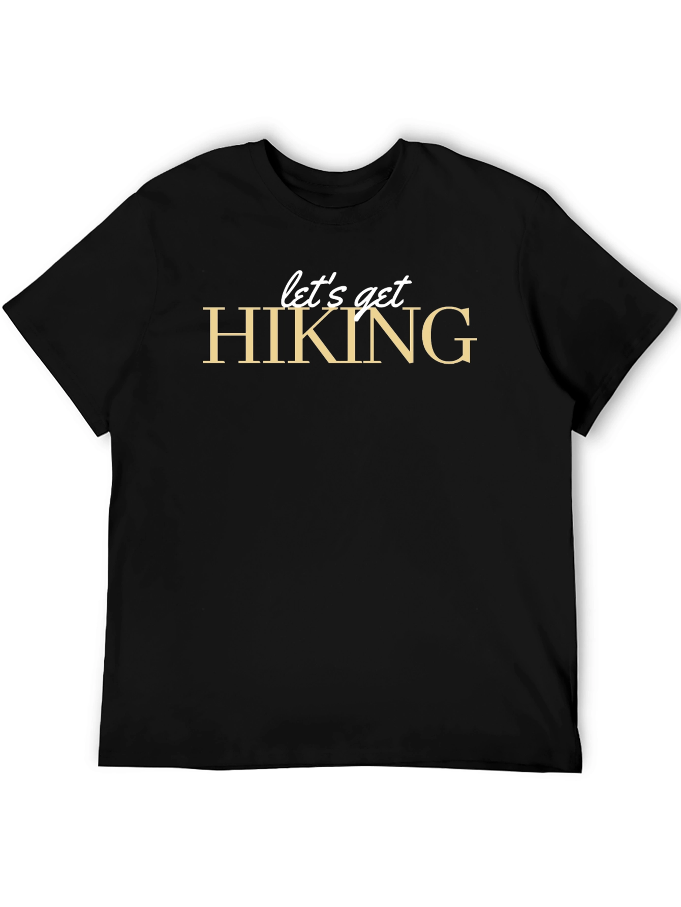 Lets Get Hiking Graphic Tee - Black