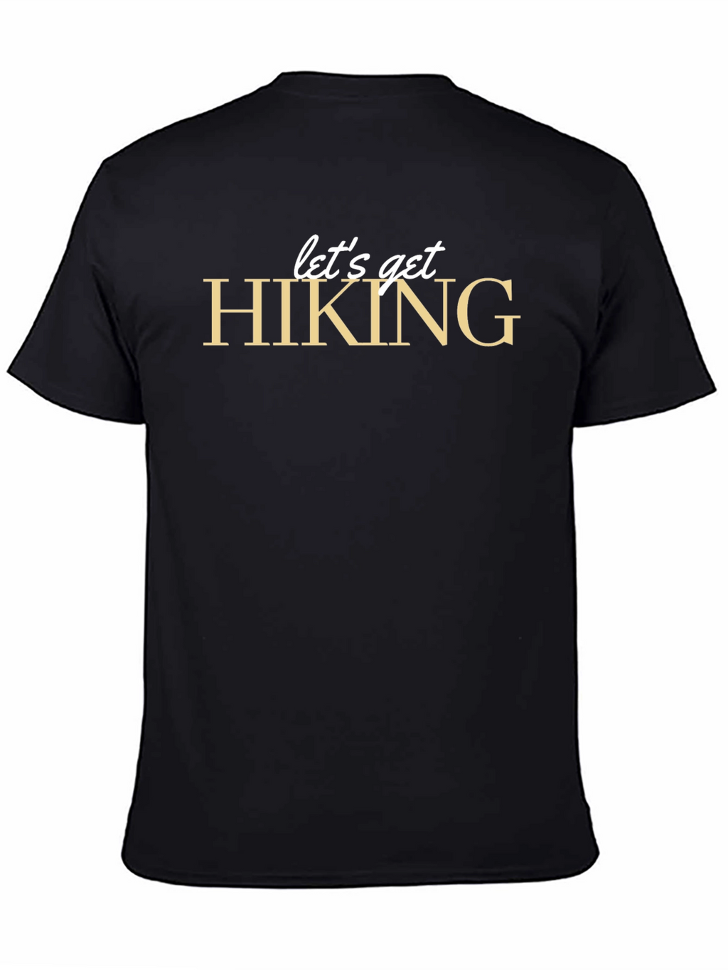 Lets Get Hiking Graphic Tee - Black