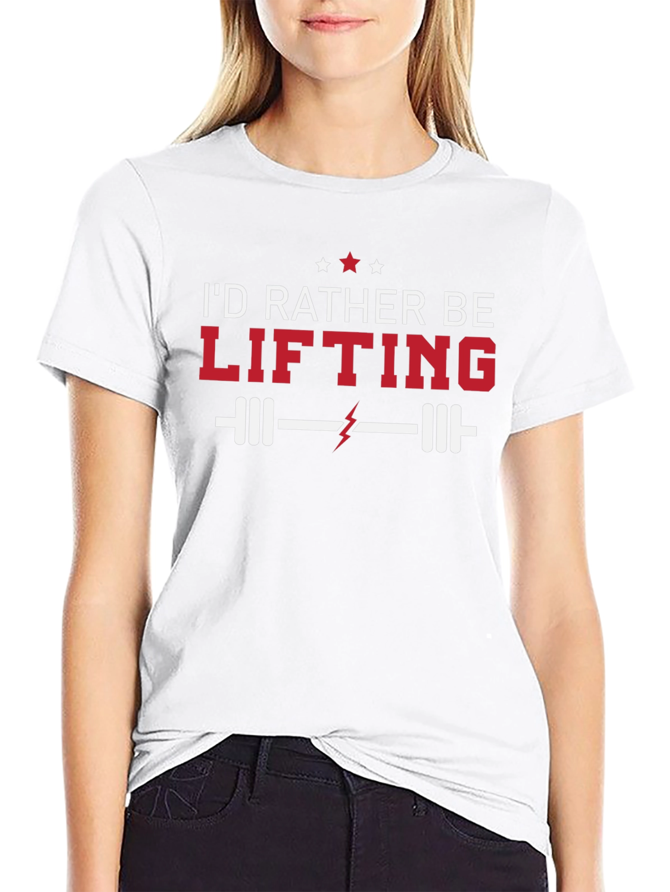 Id Rather Be Lifting Graphic Tee