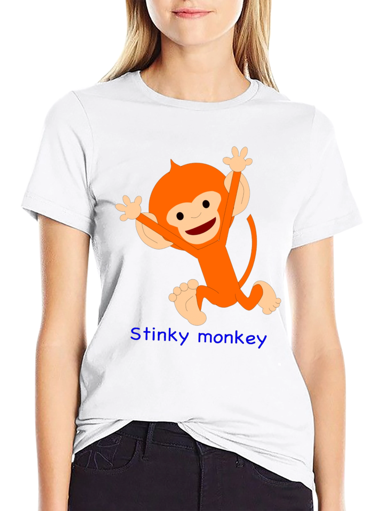Fun Monkey Graphic Tee - Black