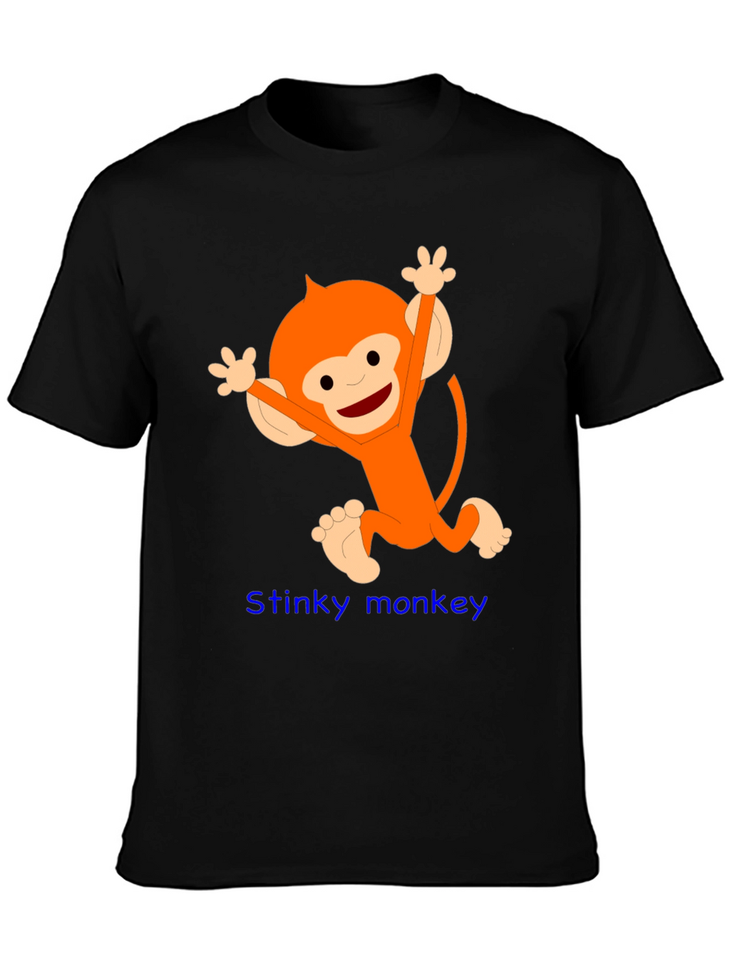 Fun Monkey Graphic Tee - Black
