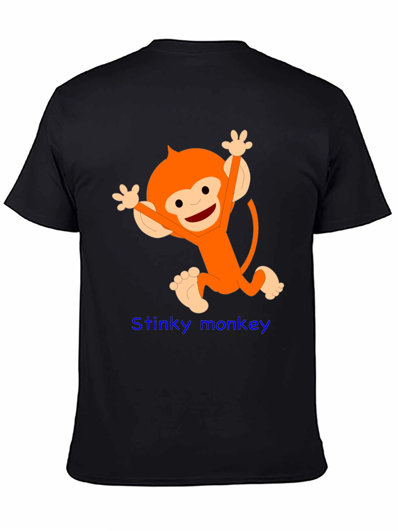 Fun Monkey Graphic Tee - Black