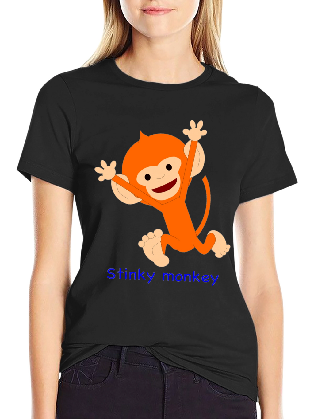 Fun Monkey Graphic Tee - Black