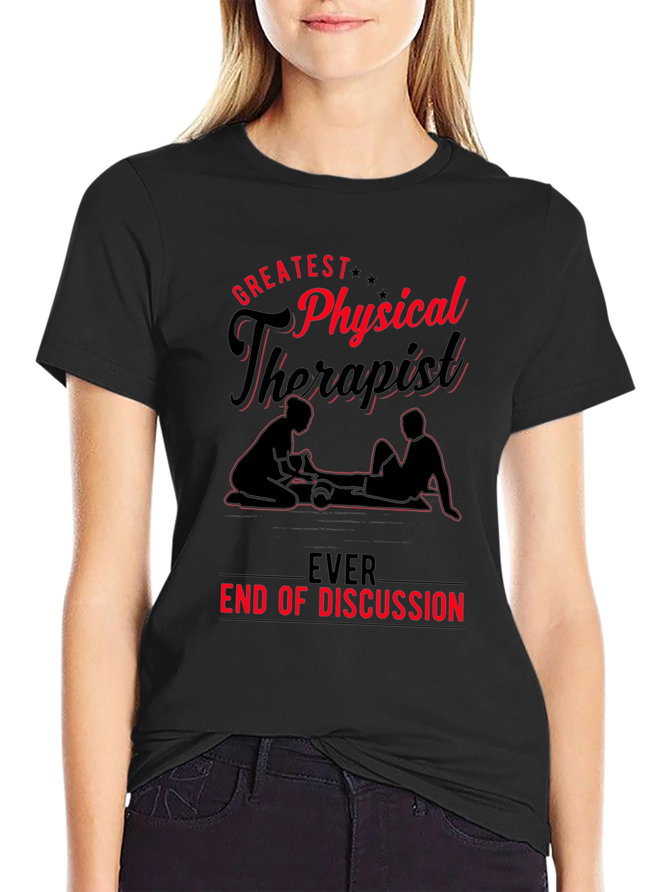 Greatest Physical Therapist T-Shirt - Black