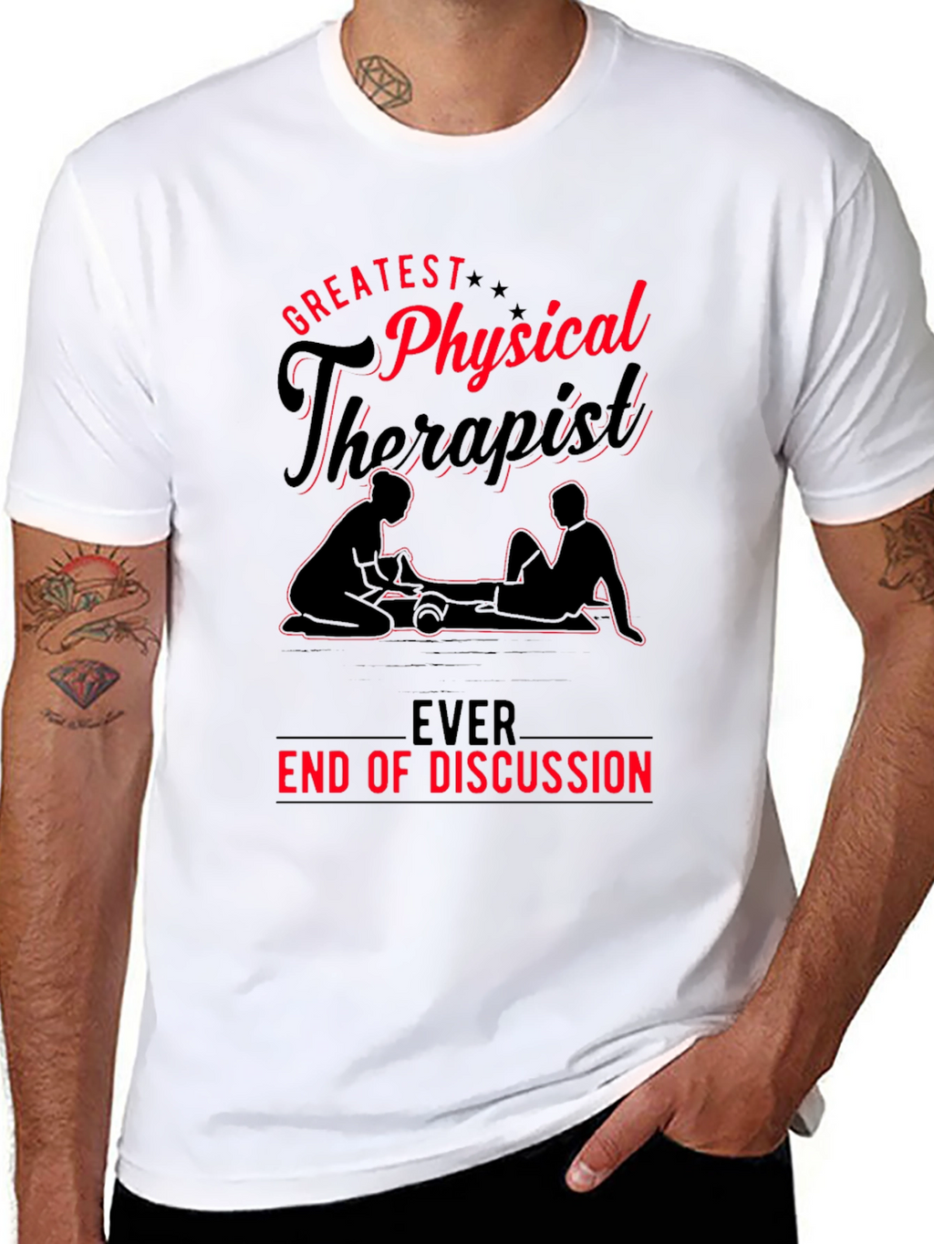 Greatest Physical Therapist T-Shirt - Black