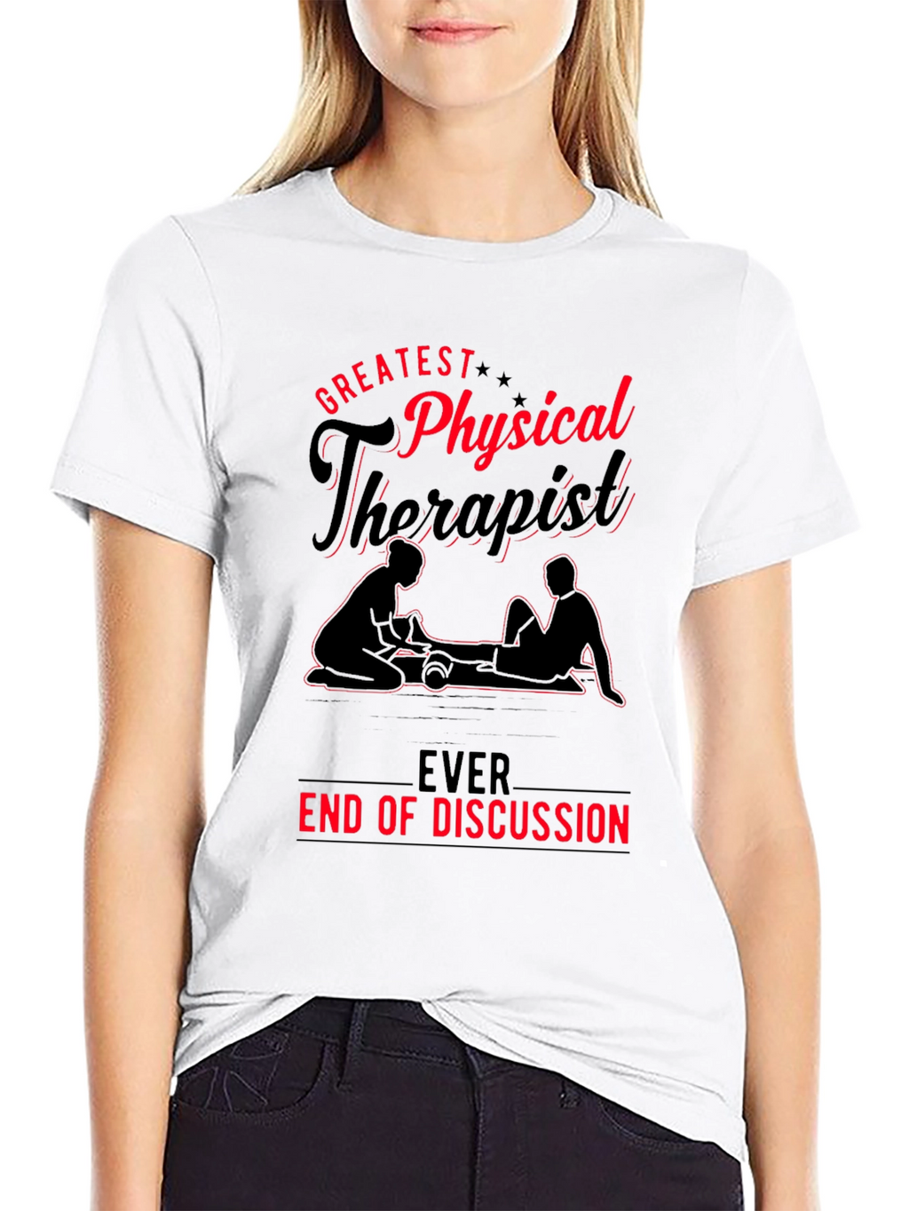 Greatest Physical Therapist T-Shirt - Black