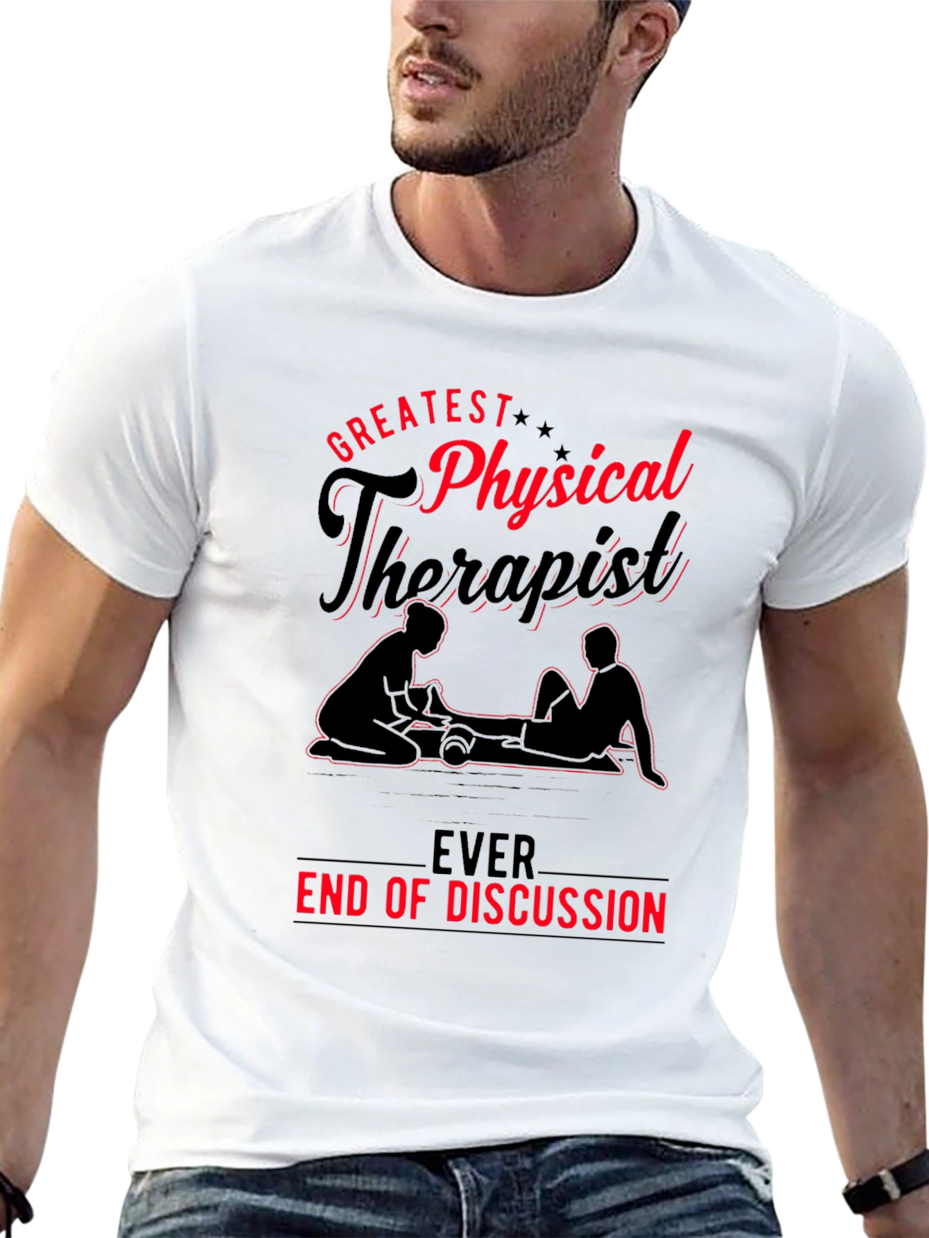 Greatest Physical Therapist T-Shirt - Black