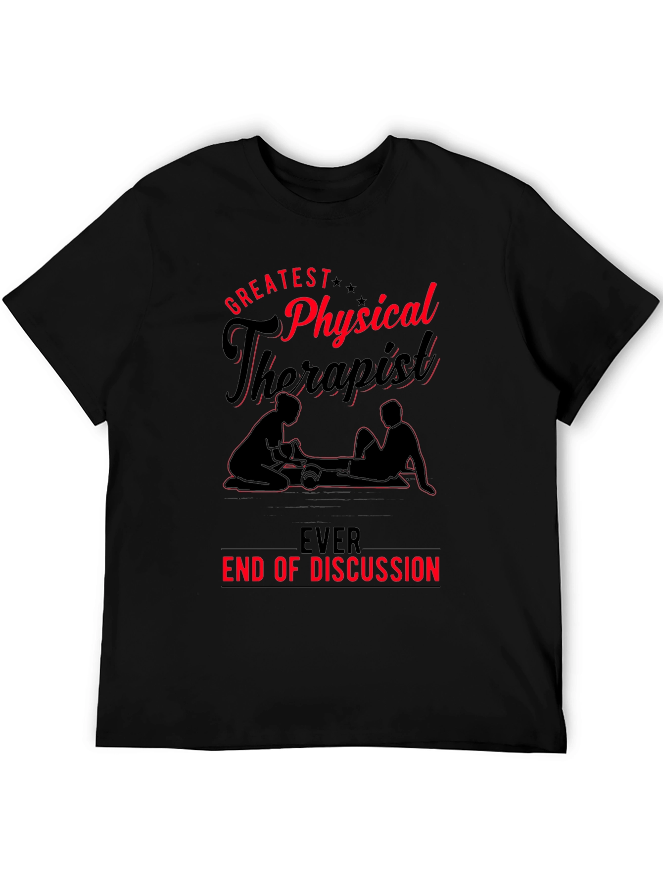 Greatest Physical Therapist T-Shirt - Black