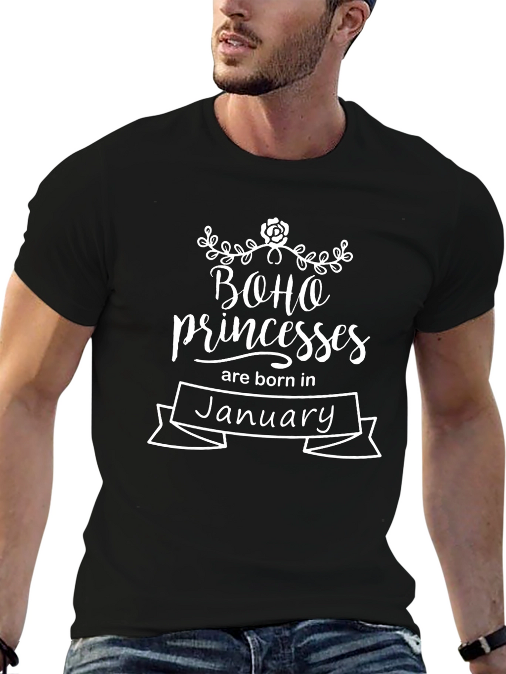 Boho Princesses Born In January T-Shirt